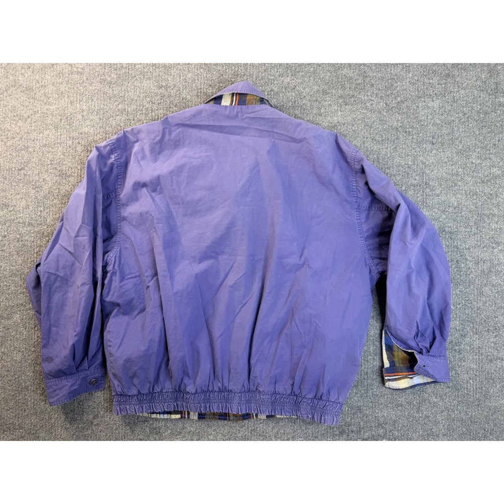 Vintage Nico-Boco Purple Bomber Jacket Mens 105 L Flannel Lined Y2K Streetwear - Picture 7 of 8